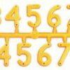 Numeri in plastica, serie 21 cifre