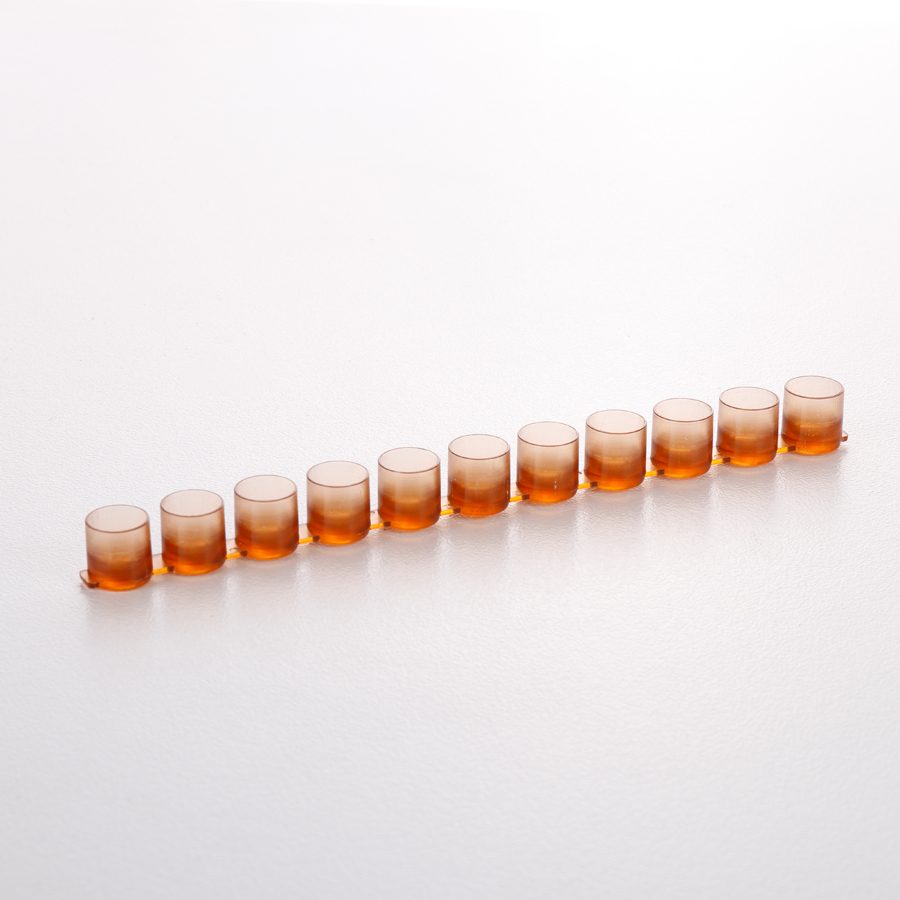 Barretta di 11 cupolini in plastica per barretta cellule