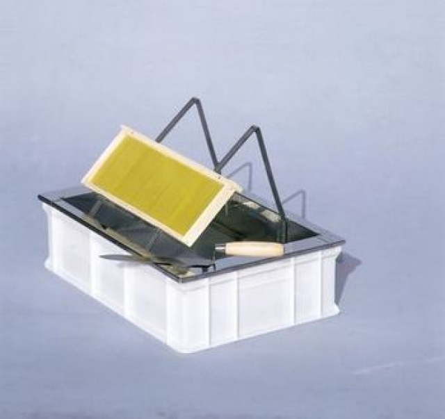 Banco disopercolatore da tavolo, vasca in plastica 60x40x18 cm, sgocciolatoio