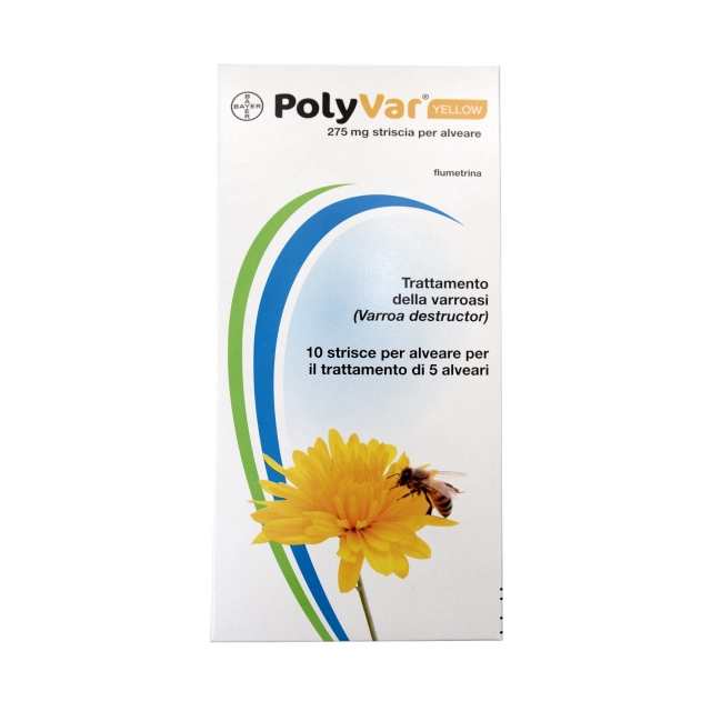 PolyVar Yellow confezione da 10 strisce per 5 alveari