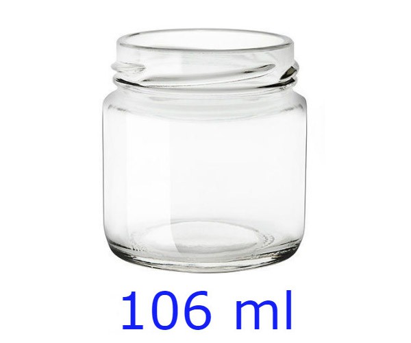 Vaso STD in vetro da 106 ml con capsula to 53