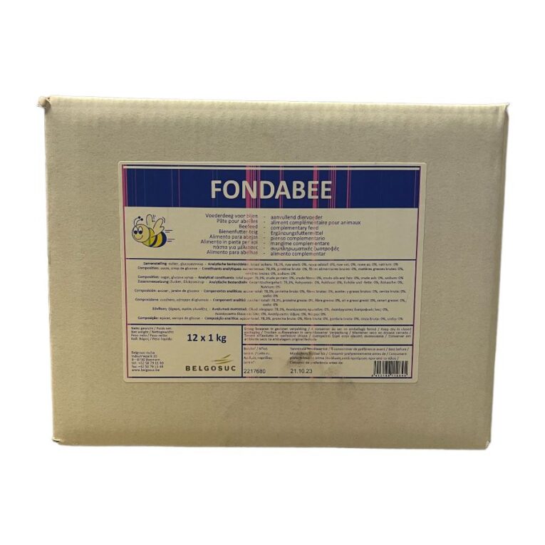 Candito Fondabee per api, scatola da 12 kg in buste da 1 kg