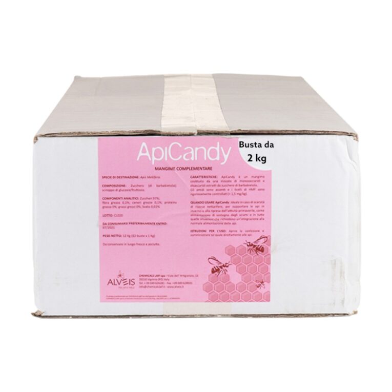 Candito ApiCandy per api, scatola da 12 kg in 6 buste da 2 kg