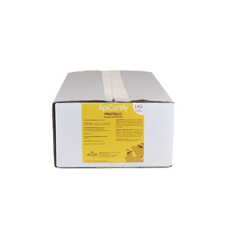 Candito ApiCandy Proteico per api, scatola da 12 kg in 12 buste da 1 kg