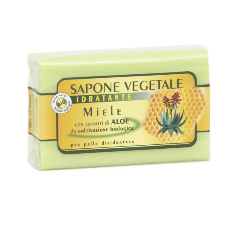 Sapone vegetale miele e aloe vera 150 g