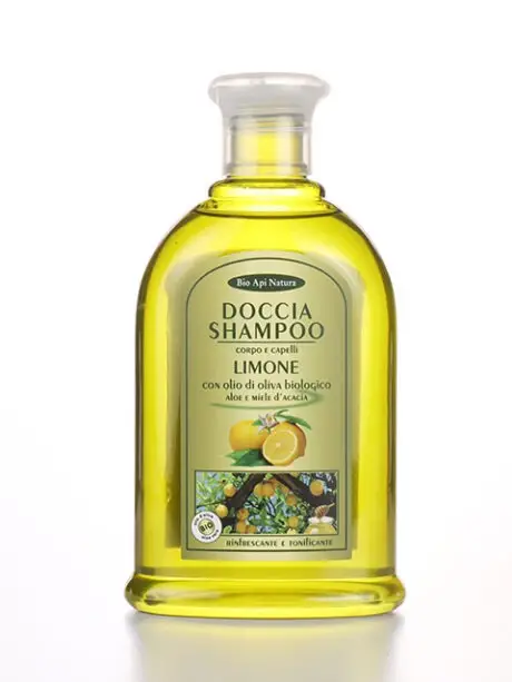 Doccia shampoo al limone con olio di oliva, miele e aloe 300 ml
