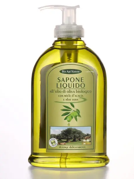 Sapone liquido mani, viso e corpo all'olio di oliva biologico 300 ml