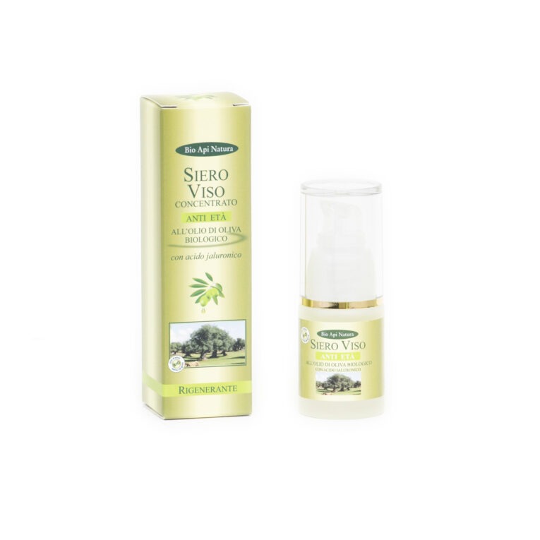 Siero viso anti-age concentrato all'olio di oliva 15 ml