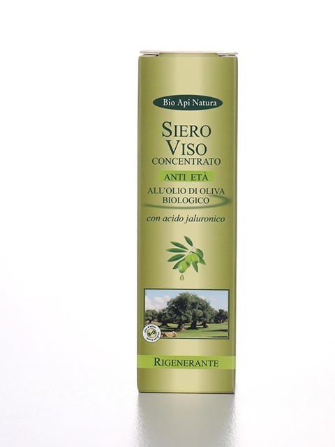 Siero viso anti-age concentrato all'olio di oliva 15 ml