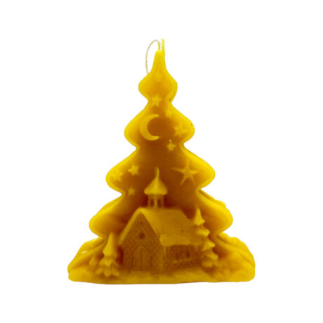 Candela profumata Albero con chiesa 135g
