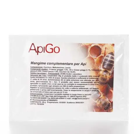 ApiGo mangime complementare per api, bustina monodose da 20 g