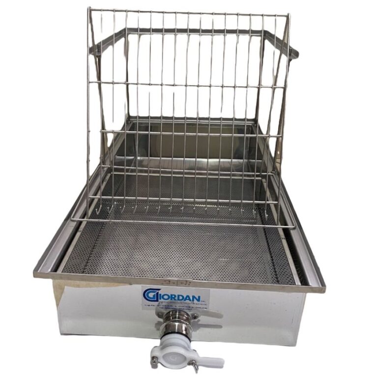 Banco per disopercolare da tavolo Giordan in acciaio inox 90x44x14 cm