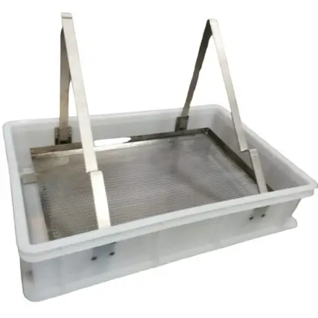 Banco disopercolatore economico in plastica 60x40 cm con leggio inox
