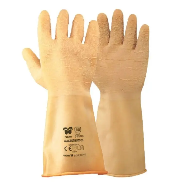 Guanti da apicoltura in lattice parazigrinato, lunghezza 35 cm