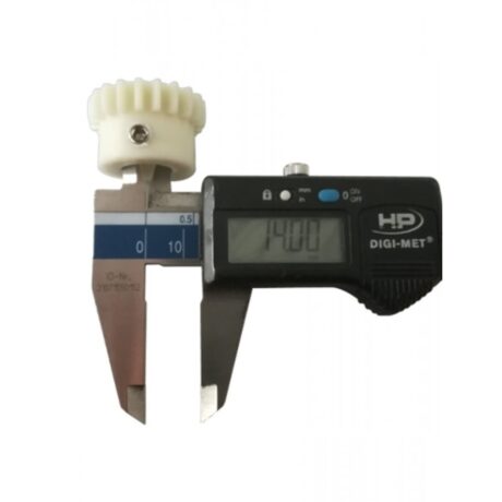Giunto in nylon dentato con mozzo 14 mm, foro filettato e grano