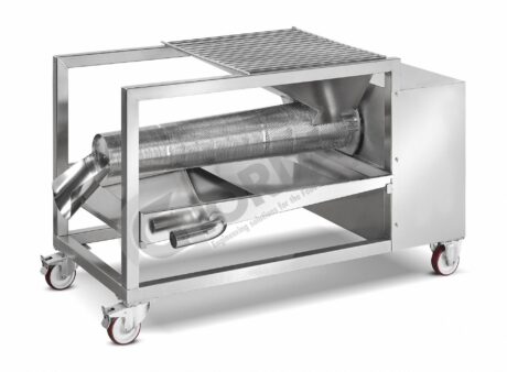 Pressa per opercoli Giordan in acciaio inox AISI 304 con coclea