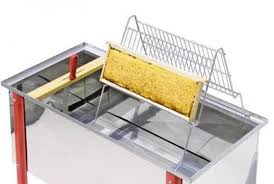 Banco per disopercolare Lega in acciaio inox con vasca 100x48x42 cm e coperchio