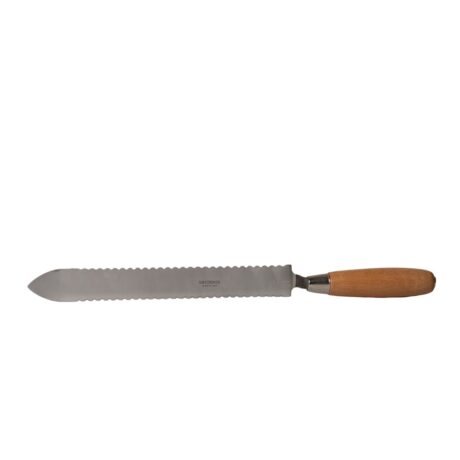 Coltello per disopercolare seghettato 28 cm in acciaio inox