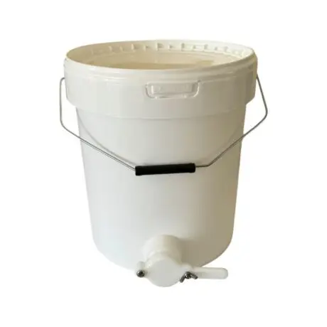 Secchio in plastica per alimenti da 25 kg di miele con rubinetto