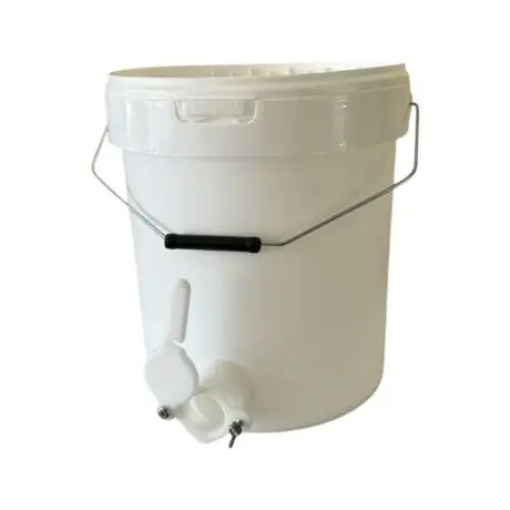 Secchio in plastica per alimenti da 25 kg di miele con rubinetto