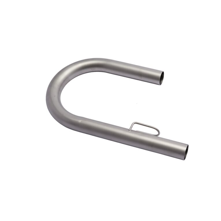 Terminale a 'U' largo con staffa d'attacco, inox
