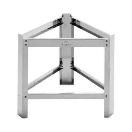 Supporto in acciaio inox per maturatore da 200 kg, smontato con viti