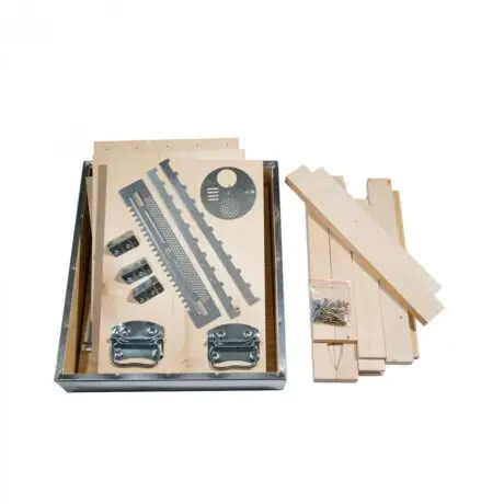 Arnia Cubica Dadant-Blatt 10 favi solo nido in kit Fiorillo, con viti
