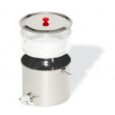 Secchiello in acciaio inox da 25 kg di miele con coperchio
