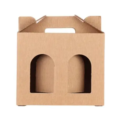 Scatola cartone ondulato cannette per 2 vasi miele 780 ml To82 (1 kg)