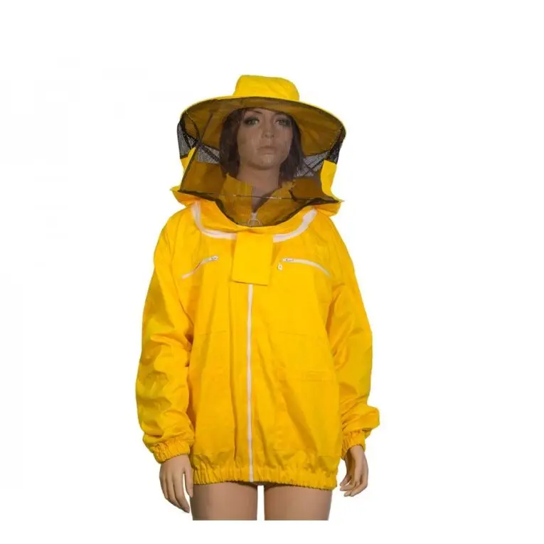 Camiciotto da apicoltore con maschera rotonda e cerniera